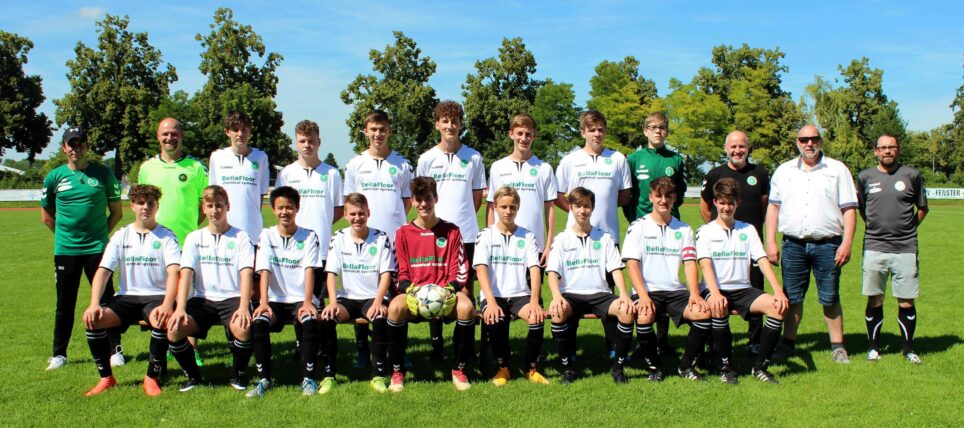 Firma BellaFloor sponsort neue Trikots für die A-Jugend des FC Erding