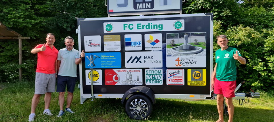 Neue Fußball Spielstandsanzeige für den FC Erding