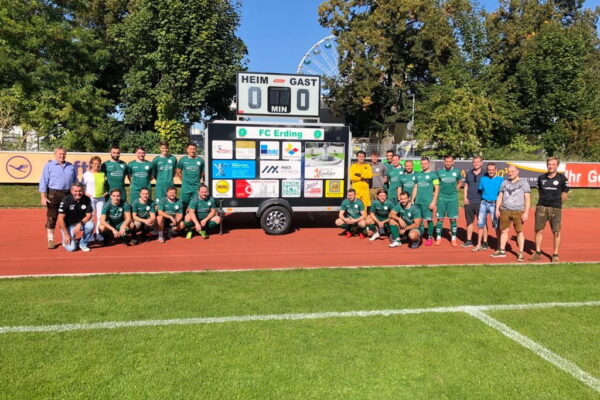FC Erding Spielstandsanzeige Sponsoren