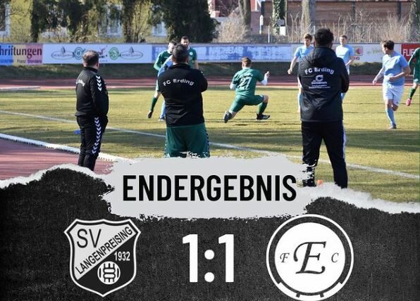 Spielbericht:  SpVgg Langenpreising – FC Erding 1:1